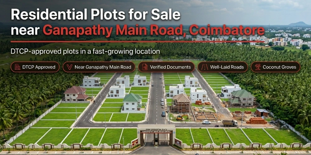 Residential Plots Coimbatore Ganapathy Main Road Land
