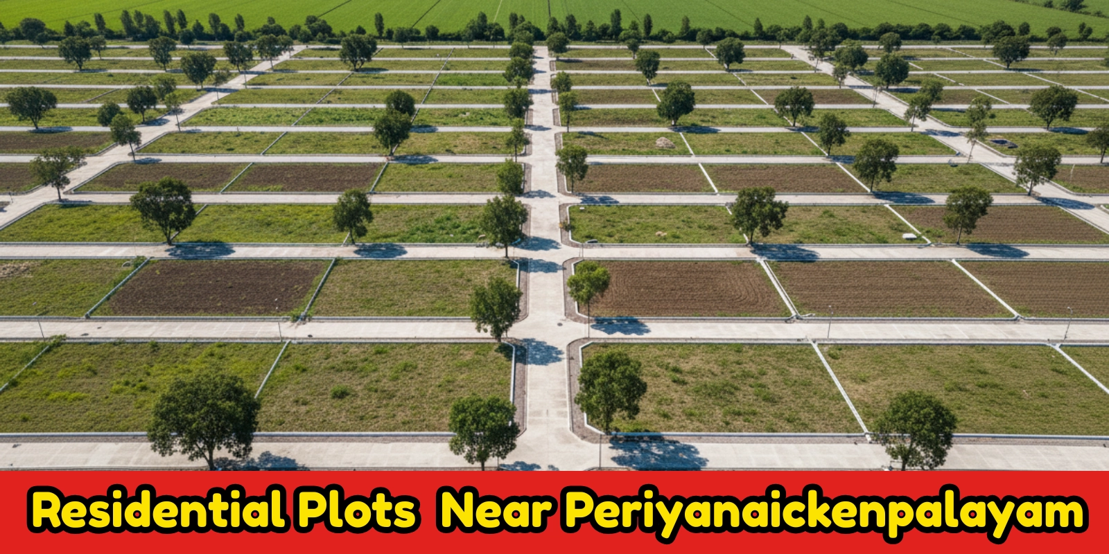 Peaceful, well-connected plots with clear titles and strong growth potential in Periyanaickenpalayam