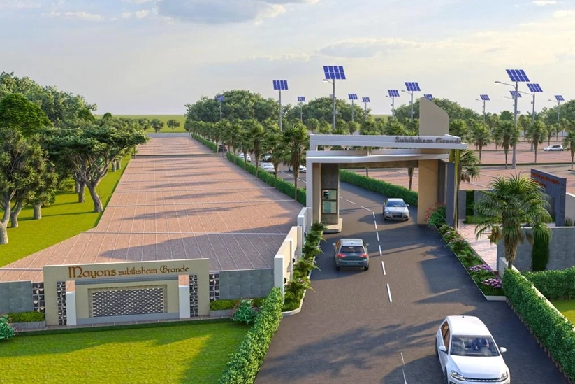 Mediterranean-style villas , Kovilpalayam, Coimbatore with elegant design & green surroundings